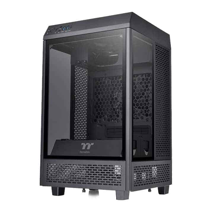 (image for) Thermaltake The Tower 100 MINI - Mini-ITX Case Tempered Glass PC Gaming Case Black